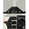 image:imageCOOFANDY Mens Long Sleeve Polo Shirt Golf Lightweight Breathable Moisture Wicking Shirt for Business Casual Work Outdoor1 Pack Black