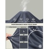 image:imageCOOFANDY Mens Long Sleeve Polo Shirt Golf Lightweight Breathable Moisture Wicking Shirt for Business Casual Work Outdoor1 Pack Dark Grey