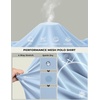 image:imageCOOFANDY Mens Long Sleeve Polo Shirt Golf Lightweight Breathable Moisture Wicking Shirt for Business Casual Work Outdoor1 Pack Light Blue