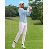 image:imageCOOFANDY Mens Long Sleeve Polo Shirt Golf Lightweight Breathable Moisture Wicking Shirt for Business Casual Work Outdoor1 Pack Light Blue