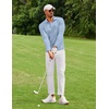 image:imageCOOFANDY Mens Long Sleeve Polo Shirt Golf Lightweight Breathable Moisture Wicking Shirt for Business Casual Work Outdoor1 Pack Light Blue