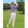 image:imageCOOFANDY Mens Long Sleeve Polo Shirt Golf Lightweight Breathable Moisture Wicking Shirt for Business Casual Work Outdoor1 Pack Lilac
