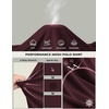 image:imageCOOFANDY Mens Long Sleeve Polo Shirt Golf Lightweight Breathable Moisture Wicking Shirt for Business Casual Work Outdoor1 Pack Maroon