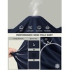 image:imageCOOFANDY Mens Long Sleeve Polo Shirt Golf Lightweight Breathable Moisture Wicking Shirt for Business Casual Work Outdoor1 Pack Navy Blue