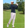 image:imageCOOFANDY Mens Long Sleeve Polo Shirt Golf Lightweight Breathable Moisture Wicking Shirt for Business Casual Work Outdoor1 Pack Navy Blue