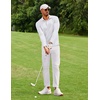 image:imageCOOFANDY Mens Long Sleeve Polo Shirt Golf Lightweight Breathable Moisture Wicking Shirt for Business Casual Work Outdoor1 Pack White