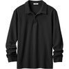 image:imageCOOFANDY Mens Long Sleeve Polo Shirts Casual Corduroy Polo TeeBlack