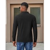 image:imageCOOFANDY Mens Long Sleeve Polo Shirts Casual Corduroy Polo TeeBlack