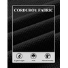 image:imageCOOFANDY Mens Long Sleeve Polo Shirts Casual Corduroy Polo TeeBlack