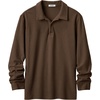 image:imageCOOFANDY Mens Long Sleeve Polo Shirts Casual Corduroy Polo TeeBrown