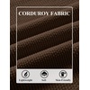 image:imageCOOFANDY Mens Long Sleeve Polo Shirts Casual Corduroy Polo TeeBrown