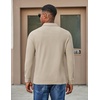 image:imageCOOFANDY Mens Long Sleeve Polo Shirts Casual Corduroy Polo TeeCream