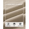 image:imageCOOFANDY Mens Long Sleeve Polo Shirts Casual Corduroy Polo TeeCream