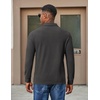 image:imageCOOFANDY Mens Long Sleeve Polo Shirts Casual Corduroy Polo TeeDark Grey