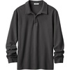 image:imageCOOFANDY Mens Long Sleeve Polo Shirts Casual Corduroy Polo TeeDark Grey