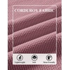 image:imageCOOFANDY Mens Long Sleeve Polo Shirts Casual Corduroy Polo TeeDusty Pink