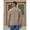 image:imageCOOFANDY Mens Long Sleeve Polo Shirts Casual Corduroy Polo TeeKhaki