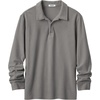 image:imageCOOFANDY Mens Long Sleeve Polo Shirts Casual Corduroy Polo TeeLight Grey