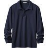 image:imageCOOFANDY Mens Long Sleeve Polo Shirts Casual Corduroy Polo TeeNavy Blue