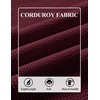 image:imageCOOFANDY Mens Long Sleeve Polo Shirts Casual Corduroy Polo TeeWine Red