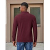 image:imageCOOFANDY Mens Long Sleeve Polo Shirts Casual Corduroy Polo TeeWine Red