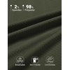 image:imageCOOFANDY Mens Polo Shirts Short Sleeve Casual Knit Textured Summer ShirtDark Army Green