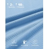 image:imageCOOFANDY Mens Polo Shirts Short Sleeve Casual Knit Textured Summer ShirtLight Blue