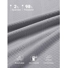 image:imageCOOFANDY Mens Polo Shirts Short Sleeve Casual Knit Textured Summer ShirtLight Grey