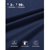 image:imageCOOFANDY Mens Polo Shirts Short Sleeve Casual Knit Textured Summer ShirtNavy Blue