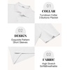 image:imageCOOFANDY Mens Polo Shirts Short Sleeve Casual Knit Textured Summer ShirtWhite