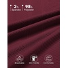 image:imageCOOFANDY Mens Polo Shirts Short Sleeve Casual Knit Textured Summer ShirtWine Red