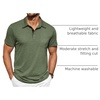 image:imageCOOFANDY Mens Polo Shirts Short Sleeve Casual Summer Collar Shirts Soft Breathable Polo Tee Shirts Classic Golf ShirtsArmy Green