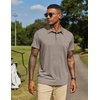 image:imageCOOFANDY Mens Polo Shirts Short Sleeve Casual Summer Collar Shirts Soft Breathable Polo Tee Shirts Classic Golf ShirtsBeige