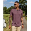 image:imageCOOFANDY Mens Polo Shirts Short Sleeve Casual Summer Collar Shirts Soft Breathable Polo Tee Shirts Classic Golf ShirtsRed