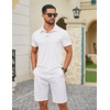 image:imageCOOFANDY Mens Polo Shirts Short Sleeve Casual Summer Collar Shirts Soft Breathable Polo Tee Shirts Classic Golf ShirtsWhite