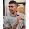 image:imageCOOFANDY Mens Polo Shirts Short Sleeve Cotton Pique Casual Button T Shirts Classic Fit Collared Golf ShirtsHeather Grey