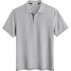 image:imageCOOFANDY Mens Polo Shirts Short Sleeve Cotton Pique Casual Button T Shirts Classic Fit Collared Golf ShirtsHeather Grey