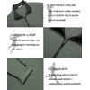 image:imageCOOFANDY Mens Quarter Zip Pullover Athletic Golf Mock Neck SweatshirtArmy Green