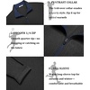 image:imageCOOFANDY Mens Quarter Zip Pullover Athletic Golf Mock Neck SweatshirtBlack