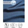 image:imageCOOFANDY Mens Quarter Zip Pullover Athletic Golf Mock Neck SweatshirtDeep Blue
