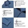 image:imageCOOFANDY Mens Quarter Zip Pullover Athletic Golf Mock Neck SweatshirtDeep Blue