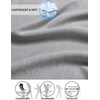 image:imageCOOFANDY Mens Quarter Zip Pullover Athletic Golf Mock Neck SweatshirtLight Grey