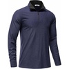 image:imageCOOFANDY Mens Quarter Zip Pullover Athletic Golf Mock Neck SweatshirtNavy