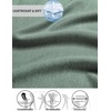 image:imageCOOFANDY Mens Quarter Zip Pullover Athletic Golf Mock Neck SweatshirtSea Green