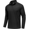 image:imageCOOFANDY Mens Quarter Zip Pullover Athletic Running Shirts Long SleeveBlack