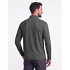 image:imageCOOFANDY Mens Quarter Zip Pullover Athletic Running Shirts Long SleeveDark Grey