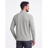 image:imageCOOFANDY Mens Quarter Zip Pullover Athletic Running Shirts Long SleeveLight Grey