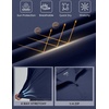 image:imageCOOFANDY Mens Quarter Zip Pullover Athletic Running Shirts Long SleeveNavy Blue