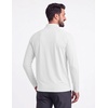 image:imageCOOFANDY Mens Quarter Zip Pullover Athletic Running Shirts Long SleeveWhite