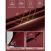 image:imageCOOFANDY Mens Quarter Zip Pullover Athletic Running Shirts Long SleeveWine Red